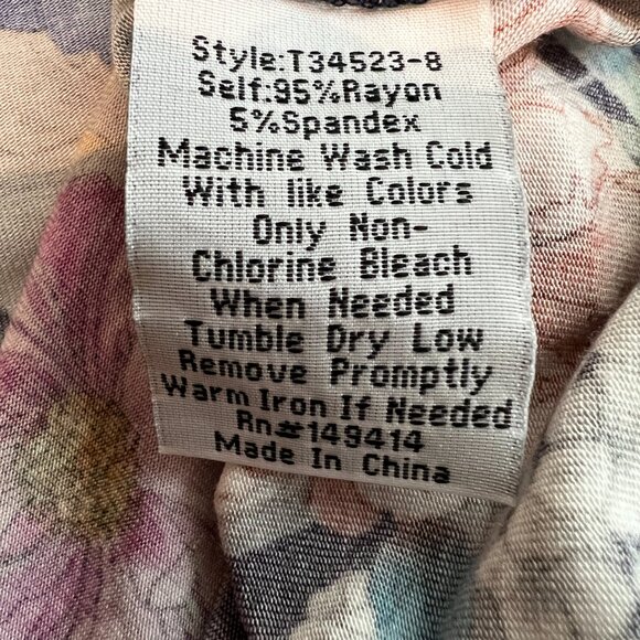 Johnny Was Fall Dance Floral Tie-front Knit Dress Size Medium - Picture 8 of 8